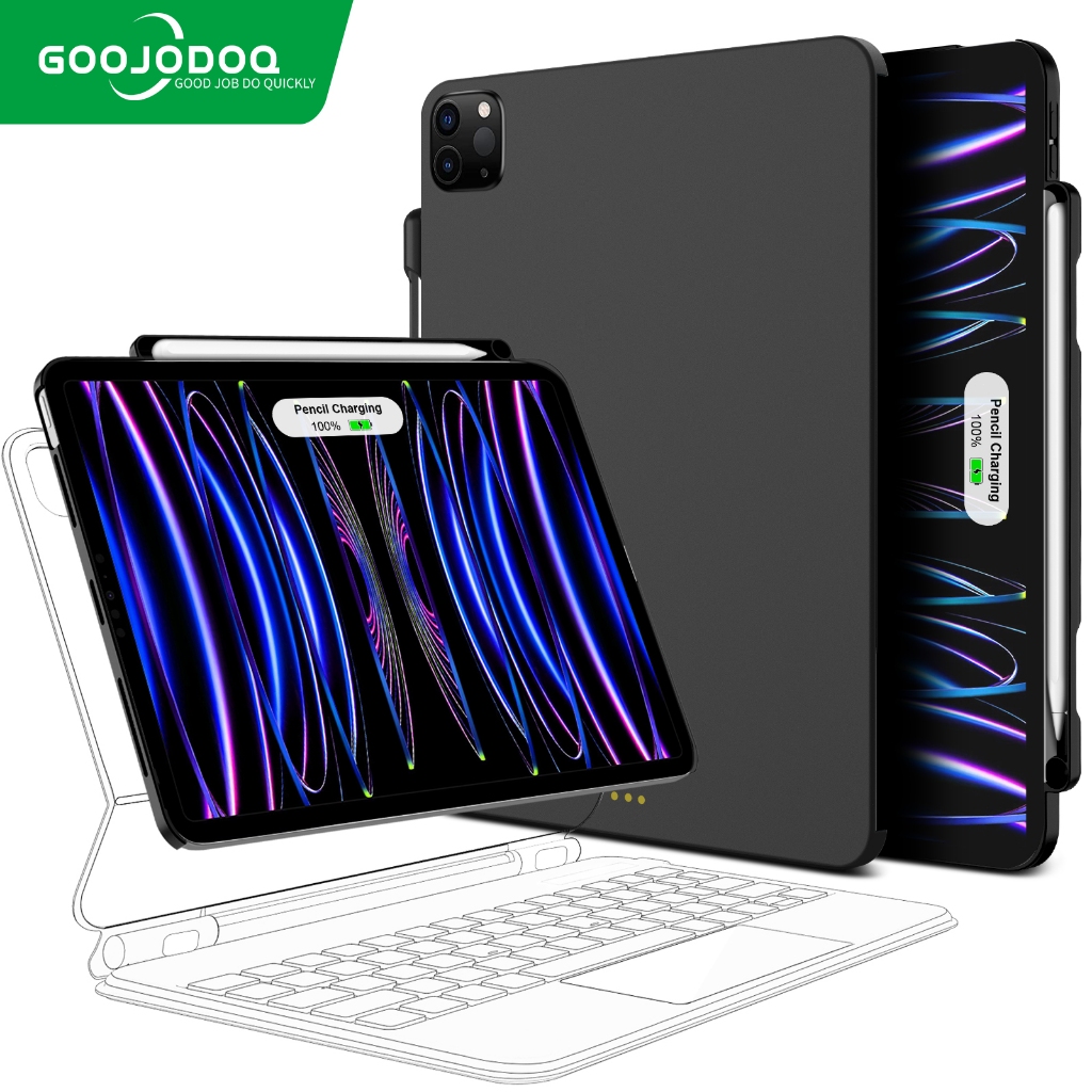 GOOJODOQ Magnetic Cover Buddy Case For iPad protective case with pen holder