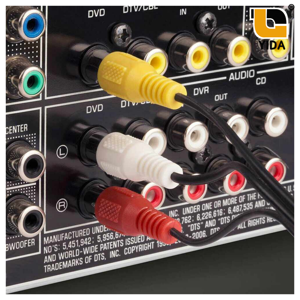 สาย RCA 3  สัญญาณภาพและเสียง  AV  RCA  Audio Stereo  ต่อทีวี