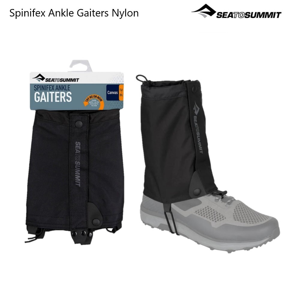 โปร Sea to Summit Spinifex Ankle Gaiters Nylon สนับแข้ง ป้องกันแข้งและข้อเท้าจากหิน กิ่งไม้ และทราย สำหรับเดินป่า