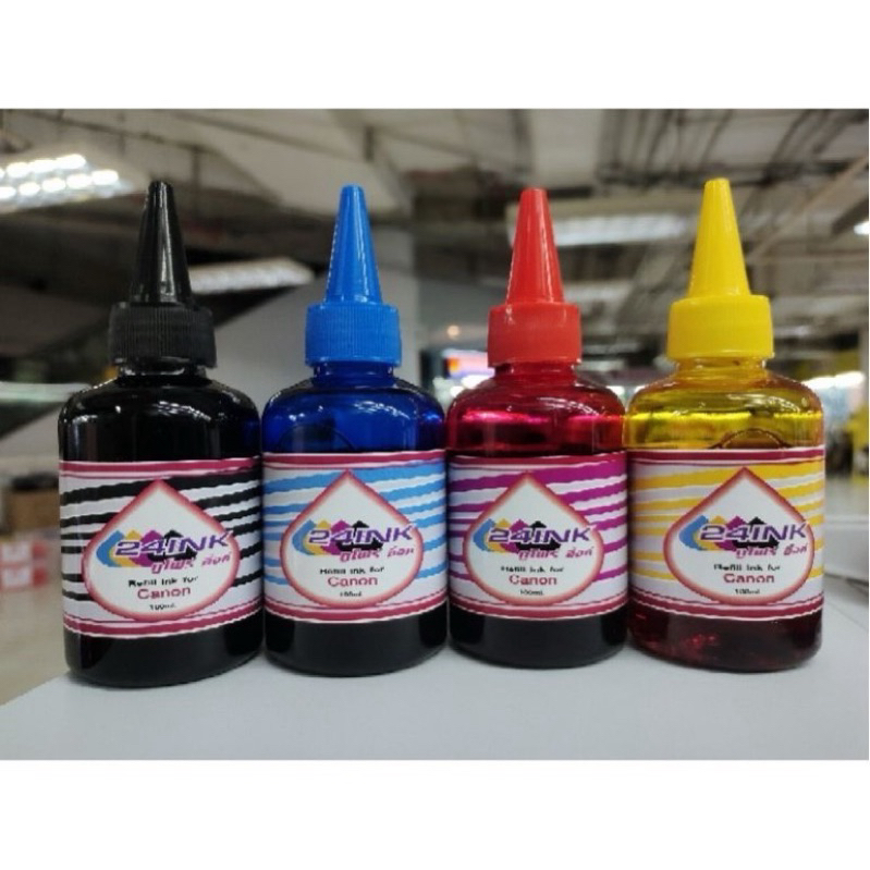 หมึกพิมพ์ Inkjet ยี่ห้อ 24ink ขนาด 100 ml.