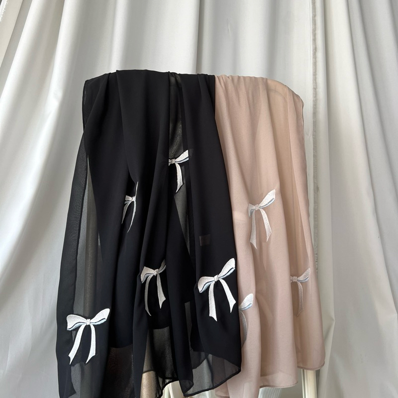 vintage bow hijab โบว์เล็ก-โบว์ใหญ่