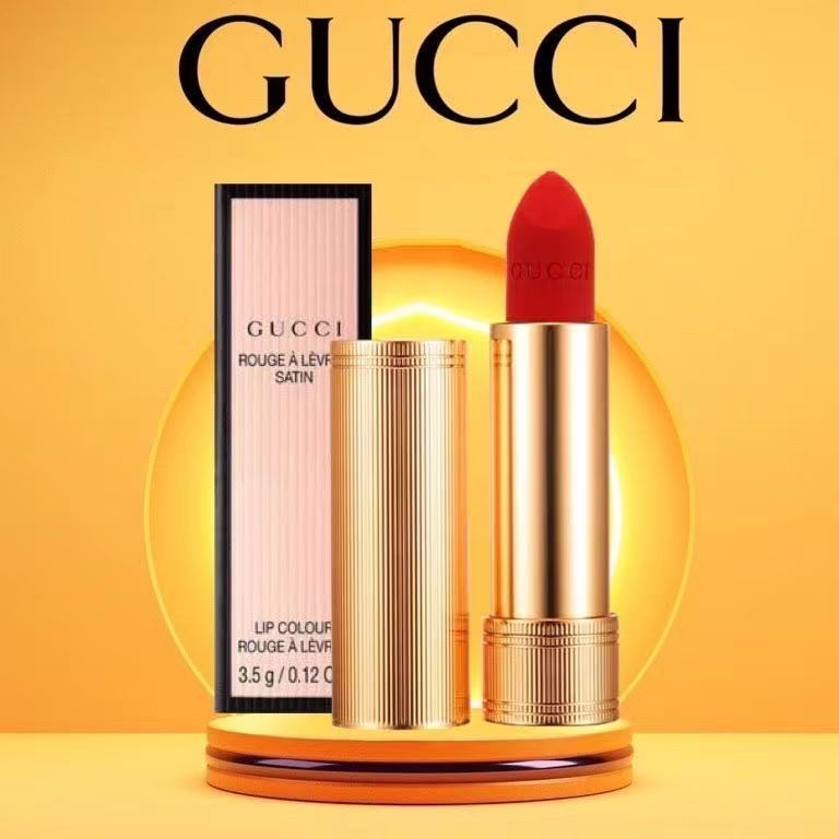 ของSEPHORA ลิป Gucci Rouge à Lèvres Satin, Sheer, Mat Lip Colour 3.5g ป้ายSEPHORA