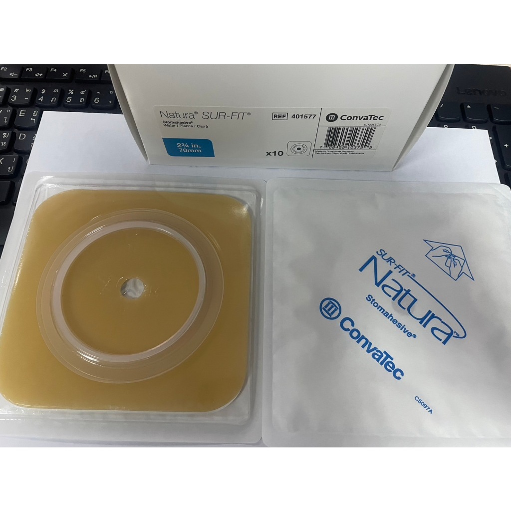 Convatec Sur-Fit Natura Stomahesive แป้นติดถุงหน้าท้อง ชนิดแข็ง 38,45,57,70,100 มม. [10 ชิ้น/1 กล่อง] BB 72XX สำหรับติดถ - รูปที่ 4