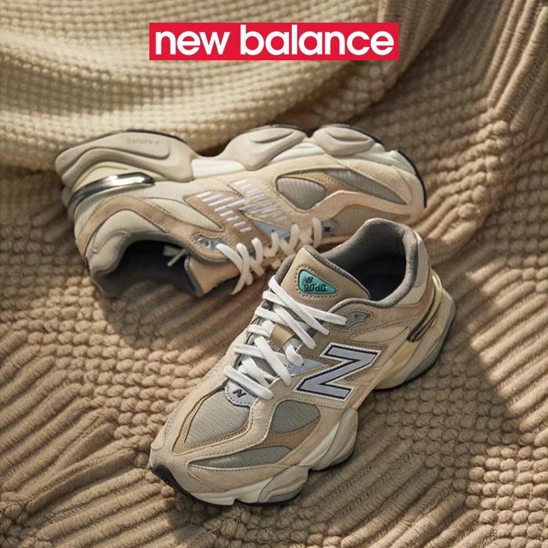 【Official Authentic】New Balance 9060 NB9060 series joint U9060GRY U9060JF1 รองเท้าพ่ออินเทรนด์ย้อนยุ