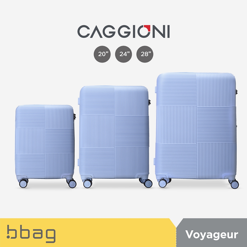 CAGGIONI กระเป๋าเดินทาง  รุ่นโวยาจเกอร์ 15082 - สีฟ้าหมอก (Blue Fog)