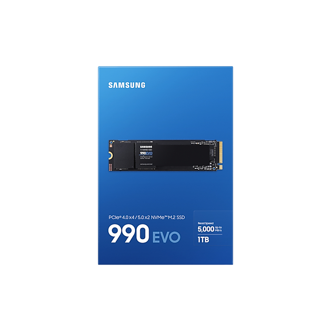 SAMSUNG 990 EVO SSD M.2 5,000 / 4,200 MB/s ความจุ 1TB/ 2TB : 5Y (990 EVO / MZ-V9E)