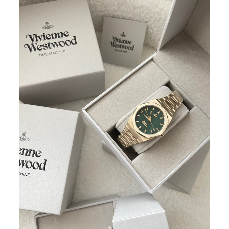 นาฬิกา New Vivienne westwood watch ปัดเขียว อปก กล่อง tag