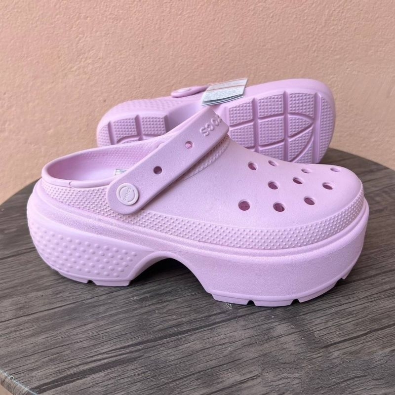 รองเท้า Crocs Stomp Clog Women ผู้หญิง ส้นตึก [ ของแท้💯 พร้อมส่ง ]