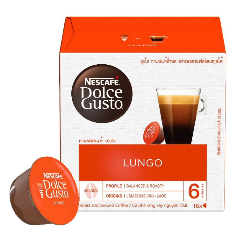 กาแฟแคปซูล Nescafe​ Dolce​ Gusto​ Capsule LUNGO