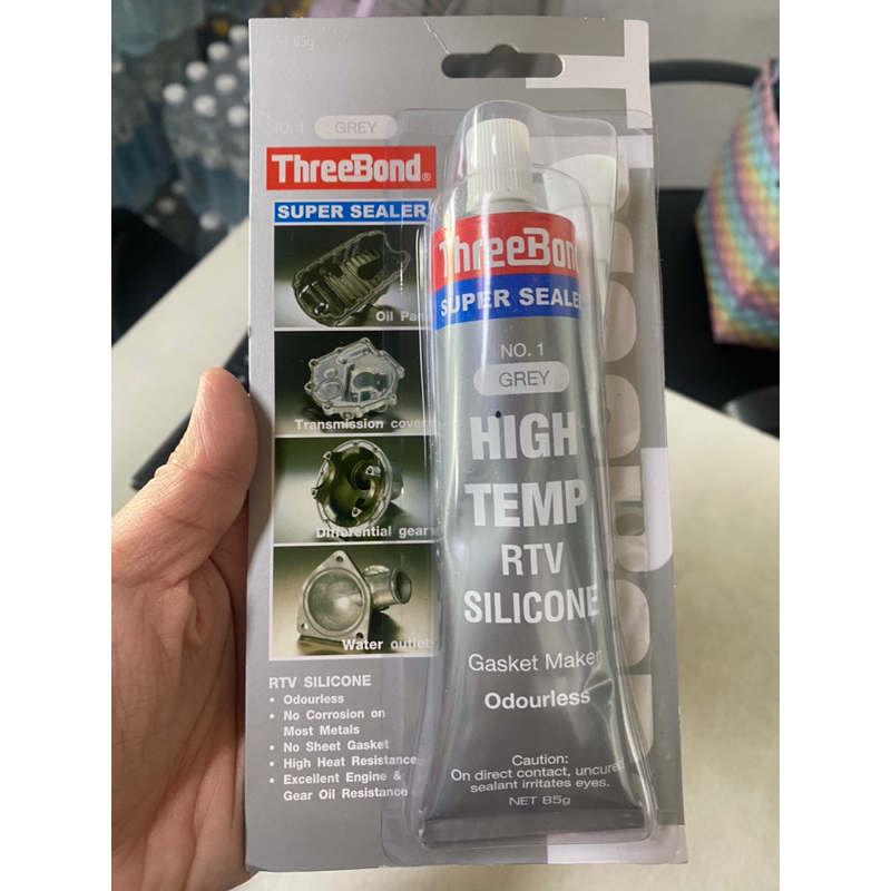 ThreeBond แท้ 100% ปะเก็นเหลวชนิดซิลิโคน (สีเทา) Super Sealer No. 1 GREY ขนาด 85 กรัม