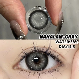 (COD)-Eyeshare Nanalam คอนแทคเลนส์สีฟ้า 14.5 มม.ขนาดใหญ่สีคอนแทคเลนส์เหมาะสำหรับหนึ่งปีจัดส่งฟรี