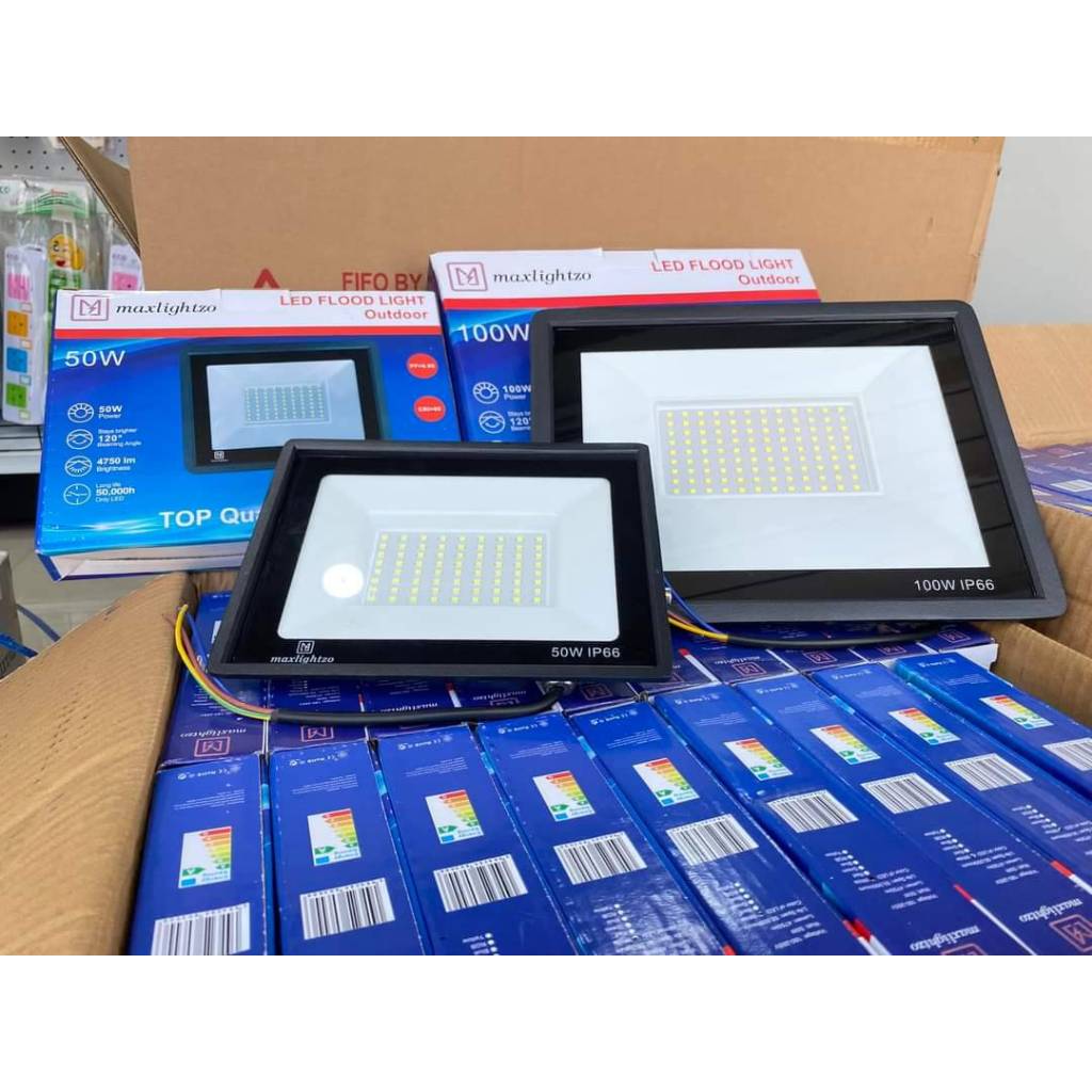 Maxlightzo สปอตไลท์ LED กันน้ำ IP 50W  100W