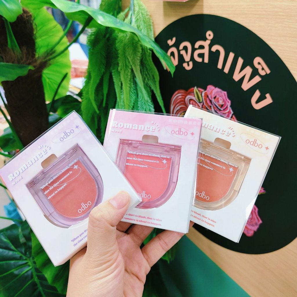 Odbo Romance Mood Blush โอดีบีโอ โรแมนซ์ มู้ด บลัช ขนาด 2.8 กรัม OD1319