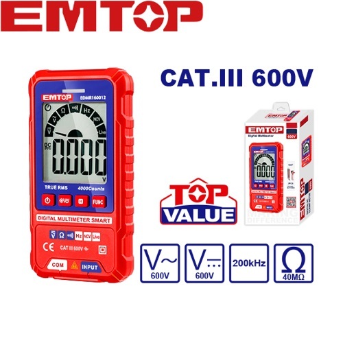 EMTOP ดิจิตอล มัลติมิเตอร์ รุ่น EDMR160012 ( Digital Multimeter )