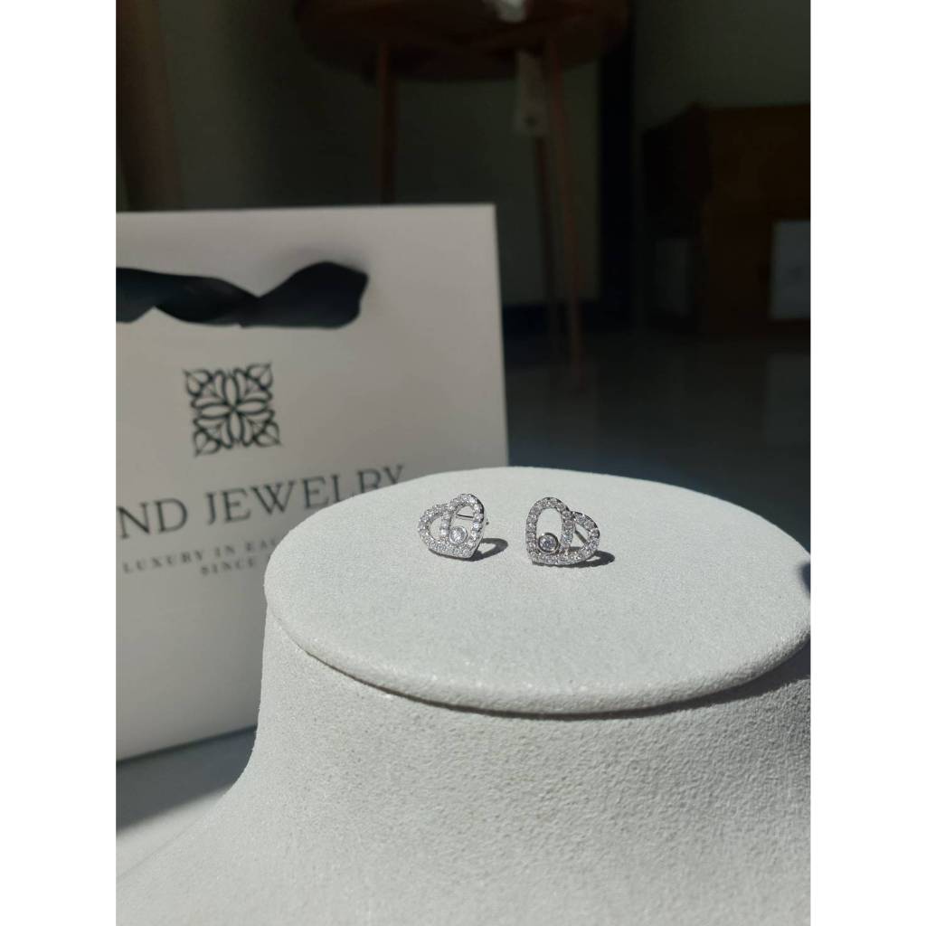 Kind Jewelry ต่างหู Diamond in Heart