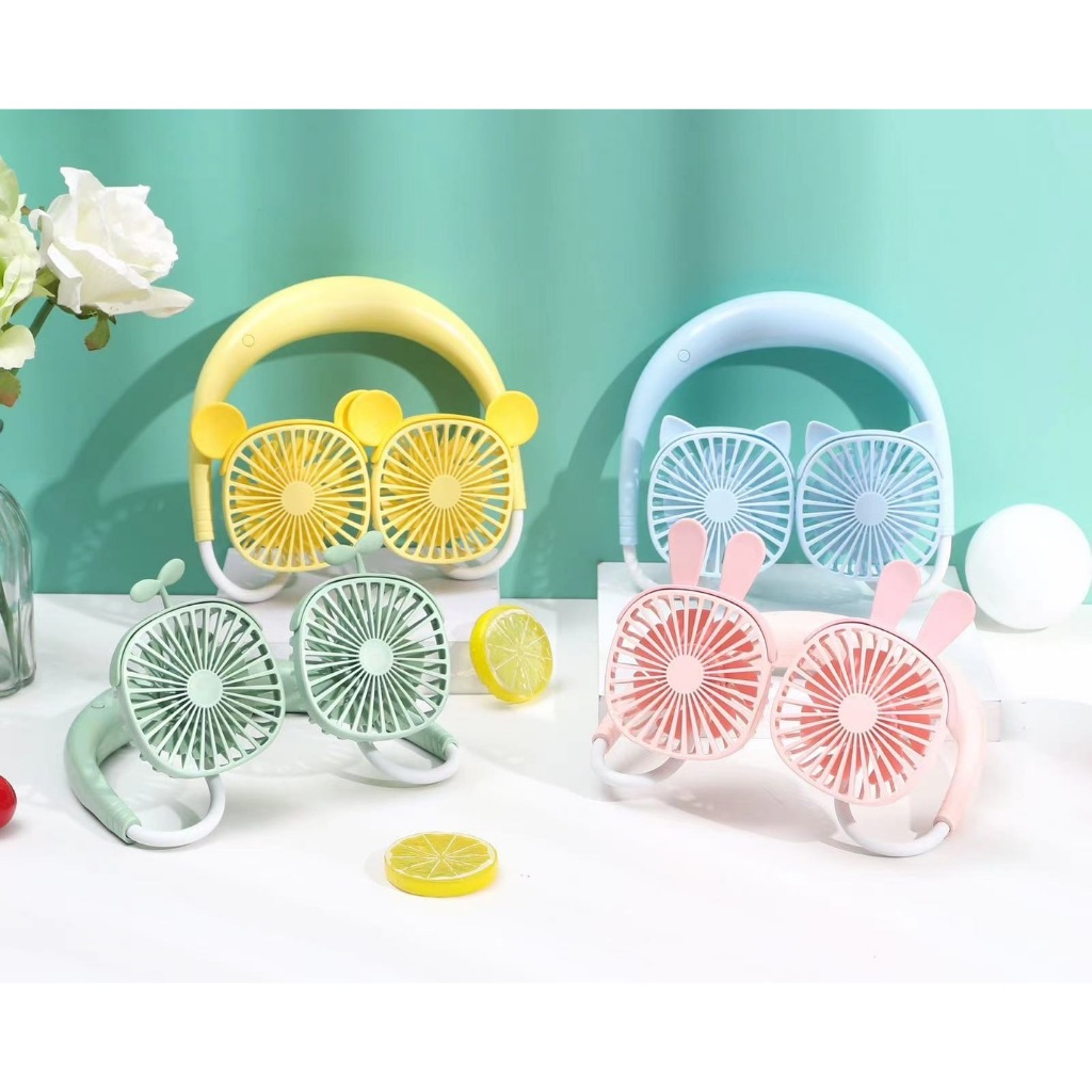 พัดลมพกพาห้อยคอน่ารัก รุ่น LD908 (คละแบบ) พร้อมจัดส่ง