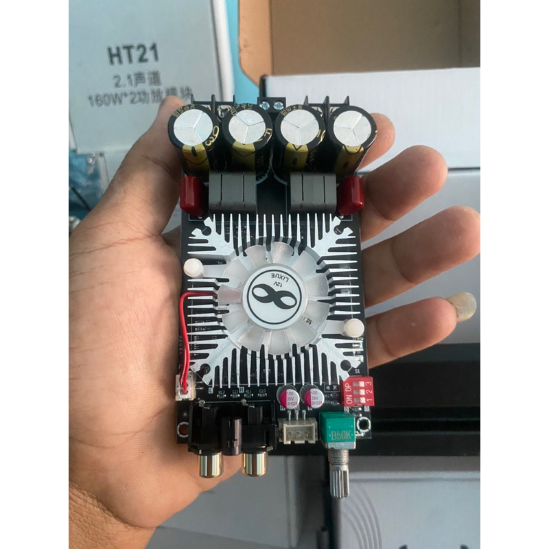 รุ่นล่าสุดในสต็อก ZK-1602 TDA7498E แอมป์จิ๋วแรงๆ บอร์ดขยายเสียงดิจิทัล 160W+160W ช่องคู่ 220W DC15-35V แอมป์จิ๋วแอมจิ๋ว