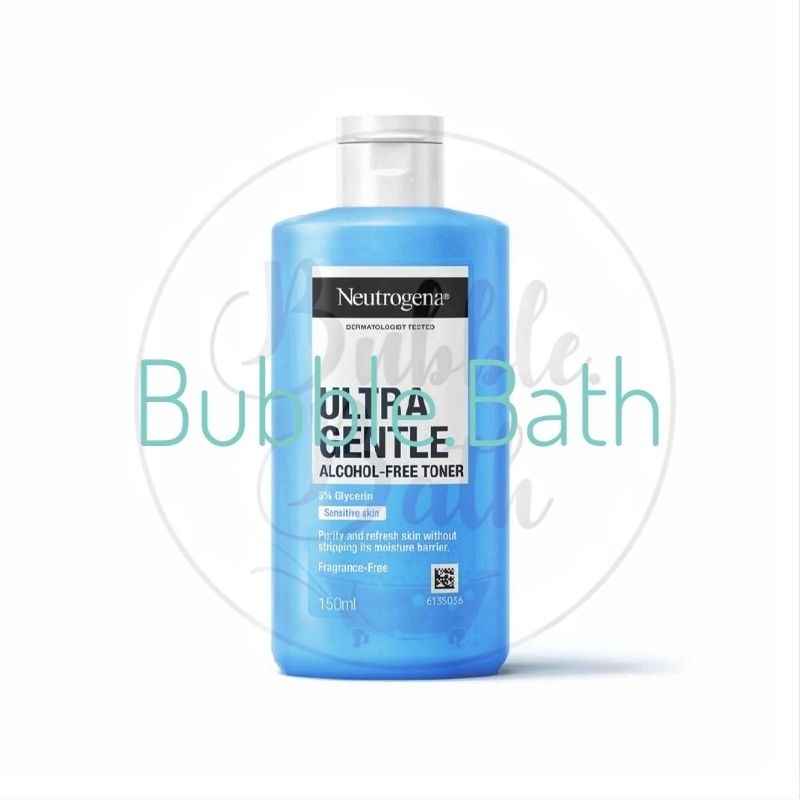 (ขวดสีฟ้า) Neutrogena Ultra Gentle Alcohol-Free Toner นูโทรจีนา อัลทรา เจนเทิล แอลกอฮอล์-ฟรี โทนเนอร์