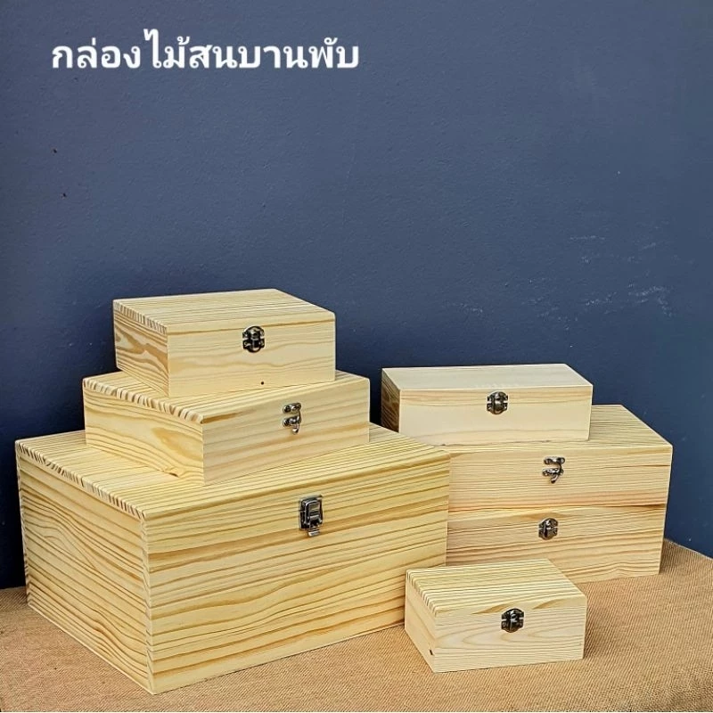 กล่องบานพับไม้สนเพจเกจใส่ของใส่อาหารญี่ปุ่น