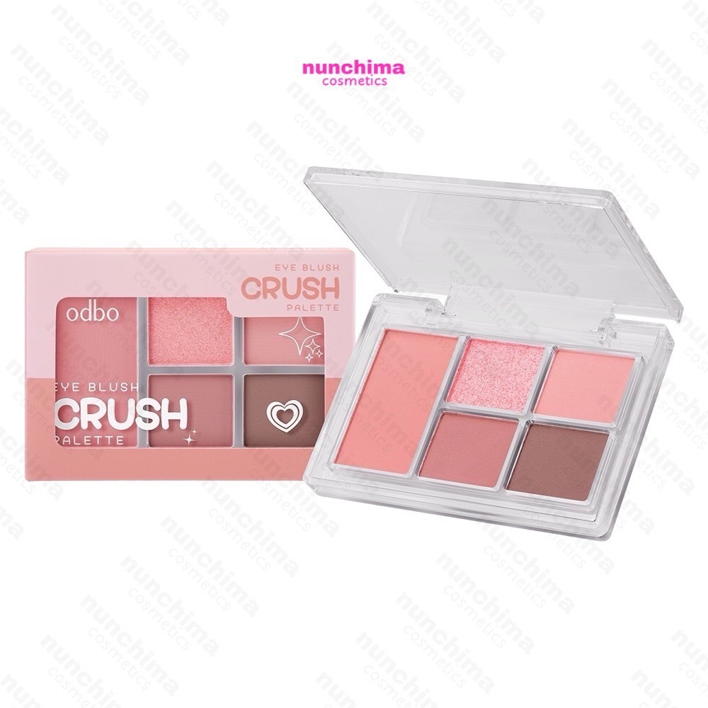 ODS04 ODBO Eye Blush Crush Palette โอดีบีโอ อาย บลัช ครัช พาเลท อายแชโดว์