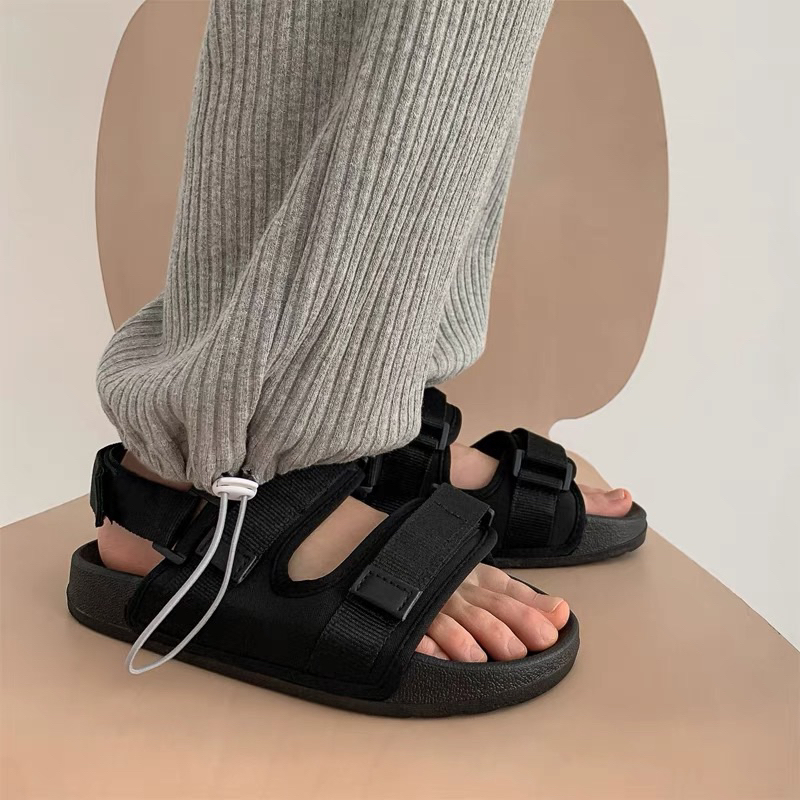 มาใหม่!! the blue boxford - como black sandals รองเท้าแตะ