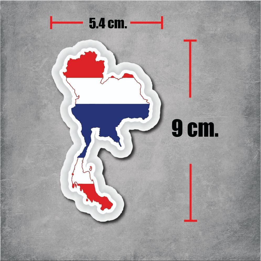 sticker pvc Thailand map สติกเกอร์ แผนที่ประเทศไทย งานพิมพ์ดีที่สุด OFFSET PRINTING เคลือบ UV กันแดด