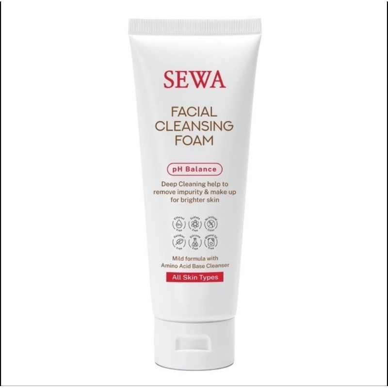 Sewa Facial Cleansing Foam 100g โฟมล้างหน้าเซวา โฟมล้างหน้า