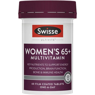 Swisse Men's, Women's Ultivite 65+ Multivitamin 60 Tablets วิตามินรวมสำหรับผู้ชาย ผู้หญิงวัย 65+