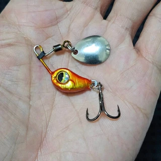 สปินเนอร์เบทจิ๋ว 8 กรัมอัพเกรด เหยื่อตกปลา สปินเนอร์เบท มินิสปินเนอร์