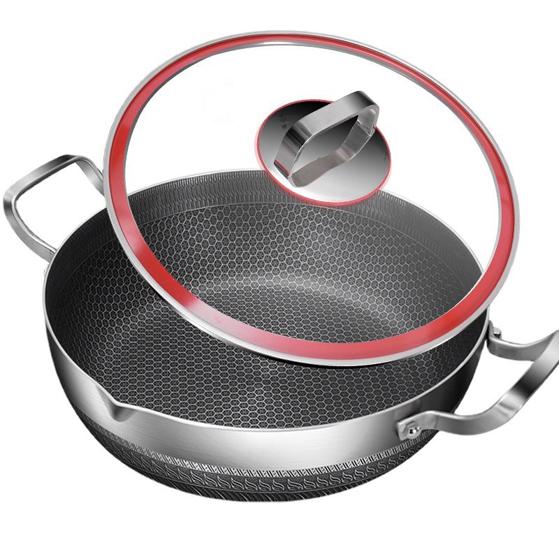 กระทะรังผึ้ง สแตนเลส316 ไม่ติดกระทะ ไม่มีการเคลือบ ขนาด 26 ซม (ไม่ใช่ กระทะเทฟล่อน) - รูปที่ 7