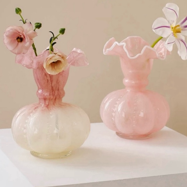 พร้อมส่ง แจกันดอกไม้ princess สวยงามน่ารักมากค่ะ แจกันมินิมอล