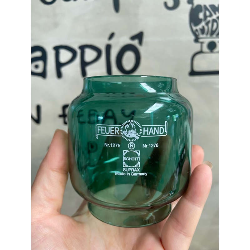 โป๊ะแก้ว สำหรับ Feuerhand baby  275, 276  Dietz D76,D78 แก้วทนไฟ100% สีสวยงาม มี 4 สี สีชาเข้ม  เขียว  น้ำเงิน  และ เทา - รูปที่ 6