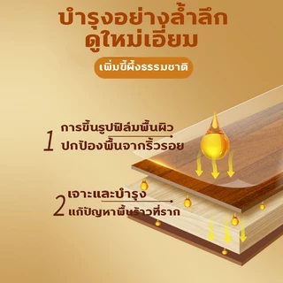 น้ำยาเช็ดเคลือบเงาผลิตภัณฑ์ไม้500mlสําหรับพื้นเฟอร์นิเจอร์ไม้ น้ํายากันรอยขีดข่วนไม้ สเปรย์ขี้ผึ้งขัดเงา อเนกประสงค์