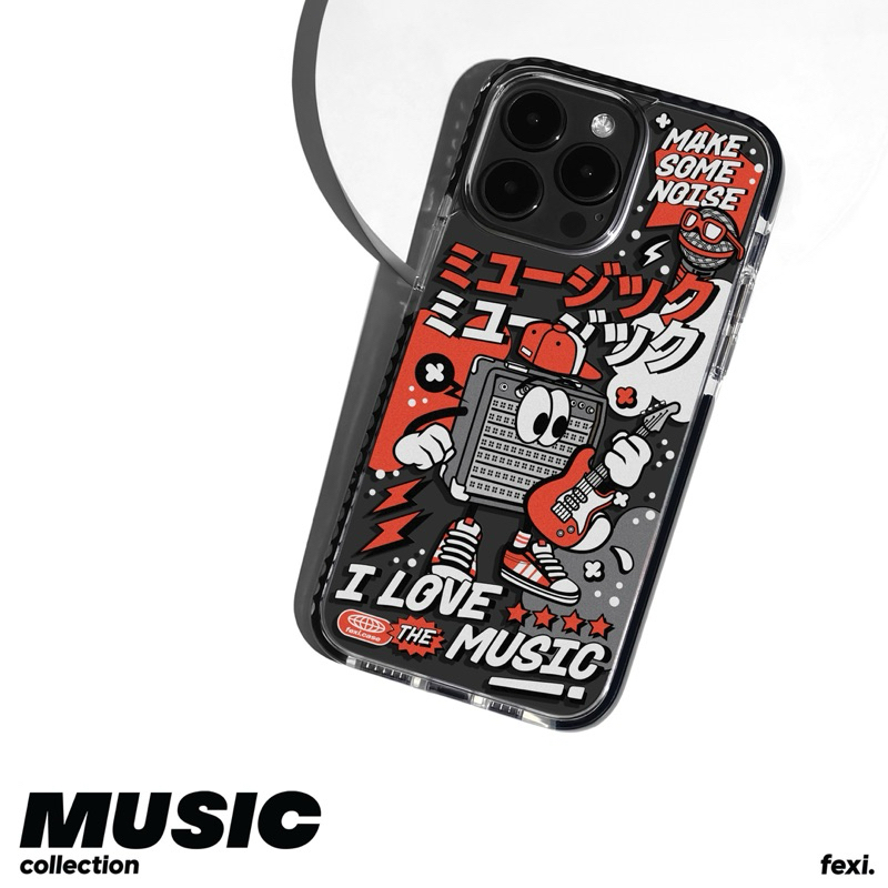 เคสไอโฟน iphone case for 15/16/17 ลาย “ MUSIC Collection “(091)