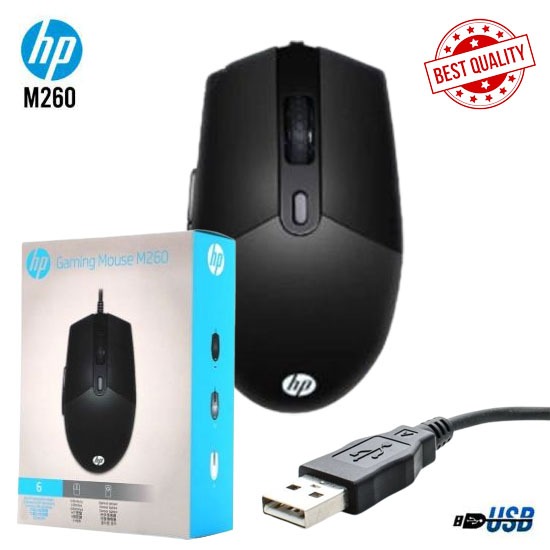 เม้าส์ มีสาย สำหรับทำงาน และ เล่นเกมส์ HP Gaming Mouse M260 - 6400DPI RGB Wired ราคาถูก