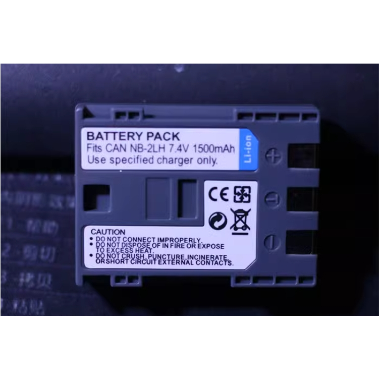 แบตเตอรี่ NB-2L NB-2LH สำหรับกล้อง Canon EOS 400D 350D S80 S70 S50 S60 350D G7 G9 Kiss N X Rebel XTi