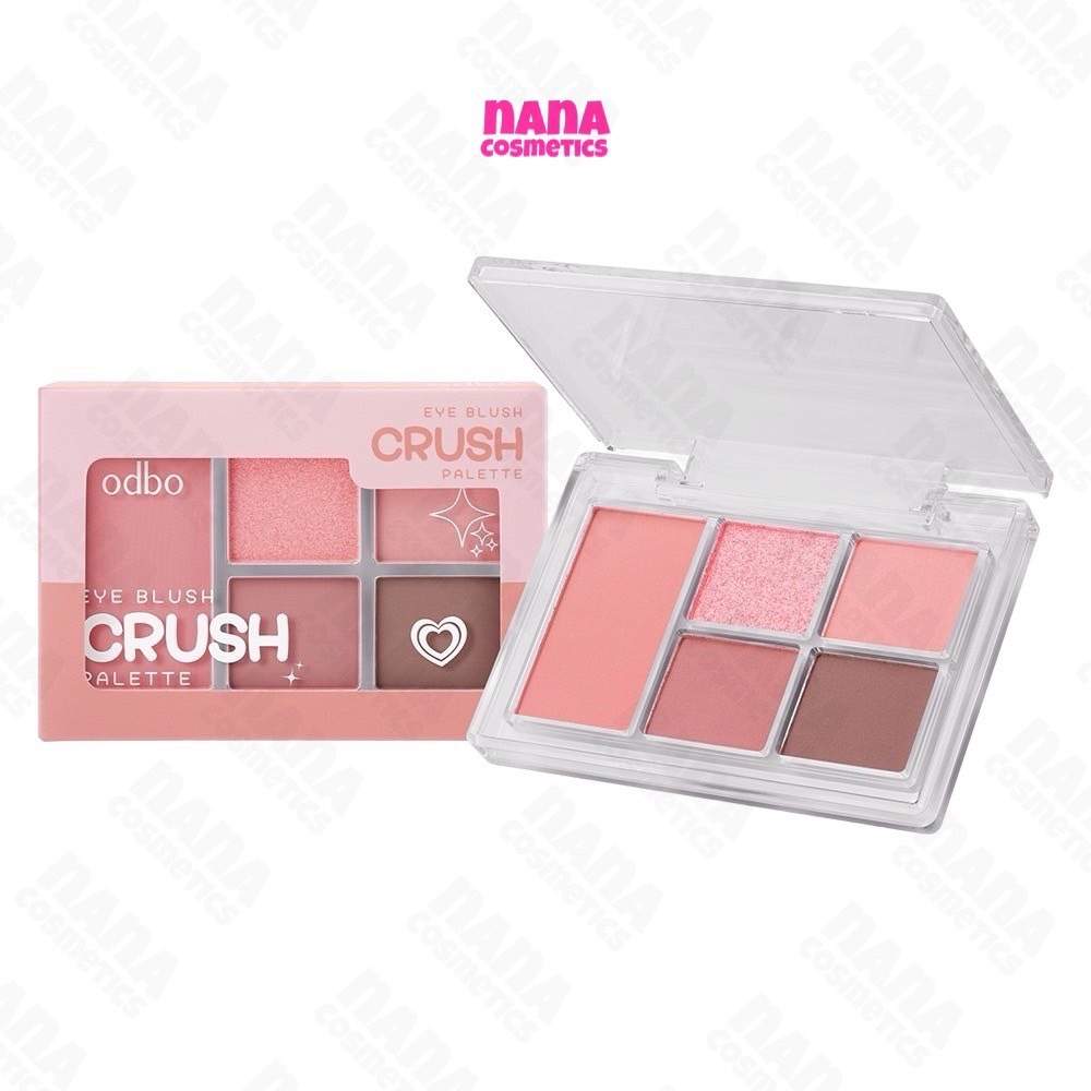 ODS04 โอดีบีโอ อาย บลัช ครัช พาเลท อายแชโดว์ ODBO Eye Blush Crush Palette
