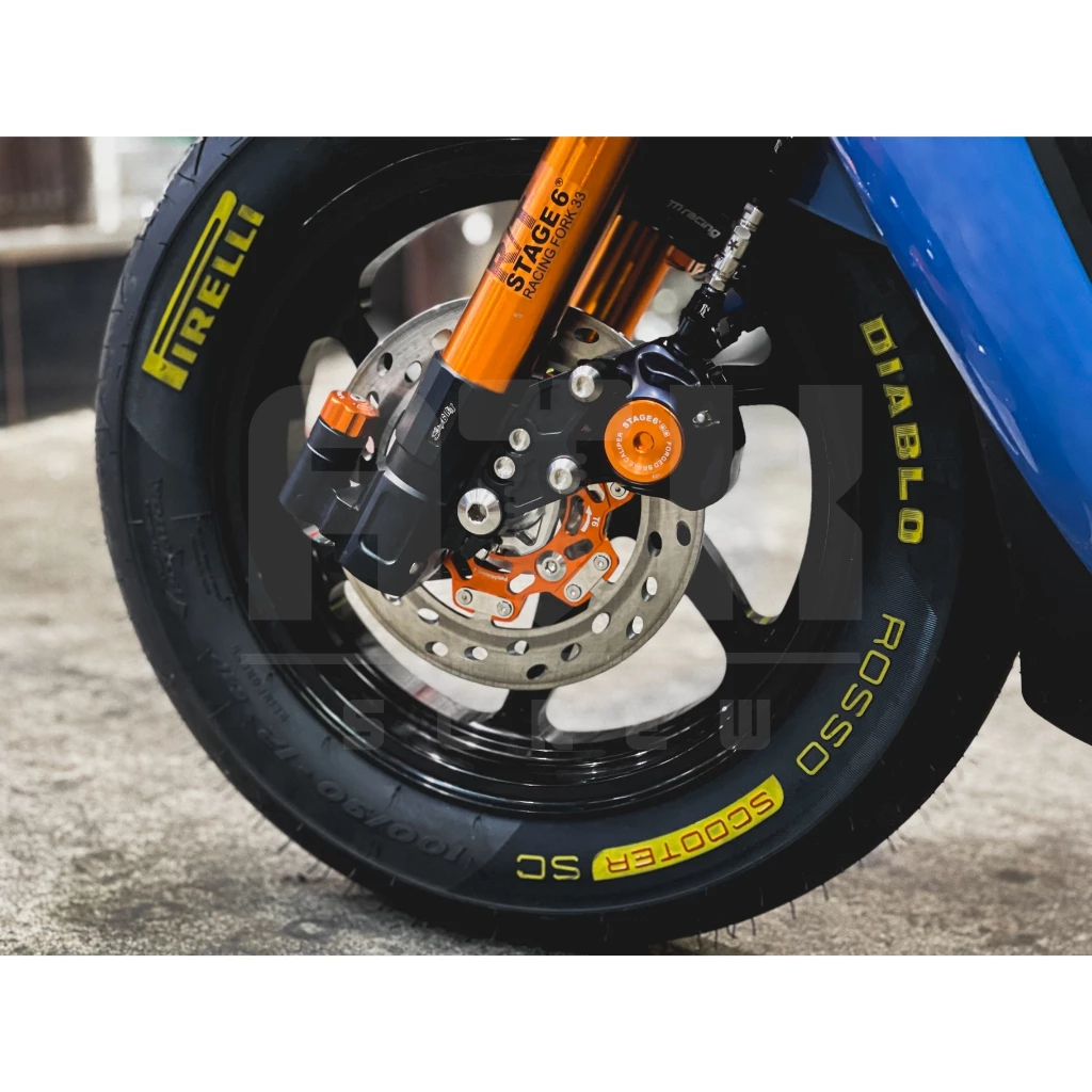จานเบรคแต่ง จานดิส น้าคม รูเฉียง 190mm และ 220mm สำหรับ Honda Giorno 125