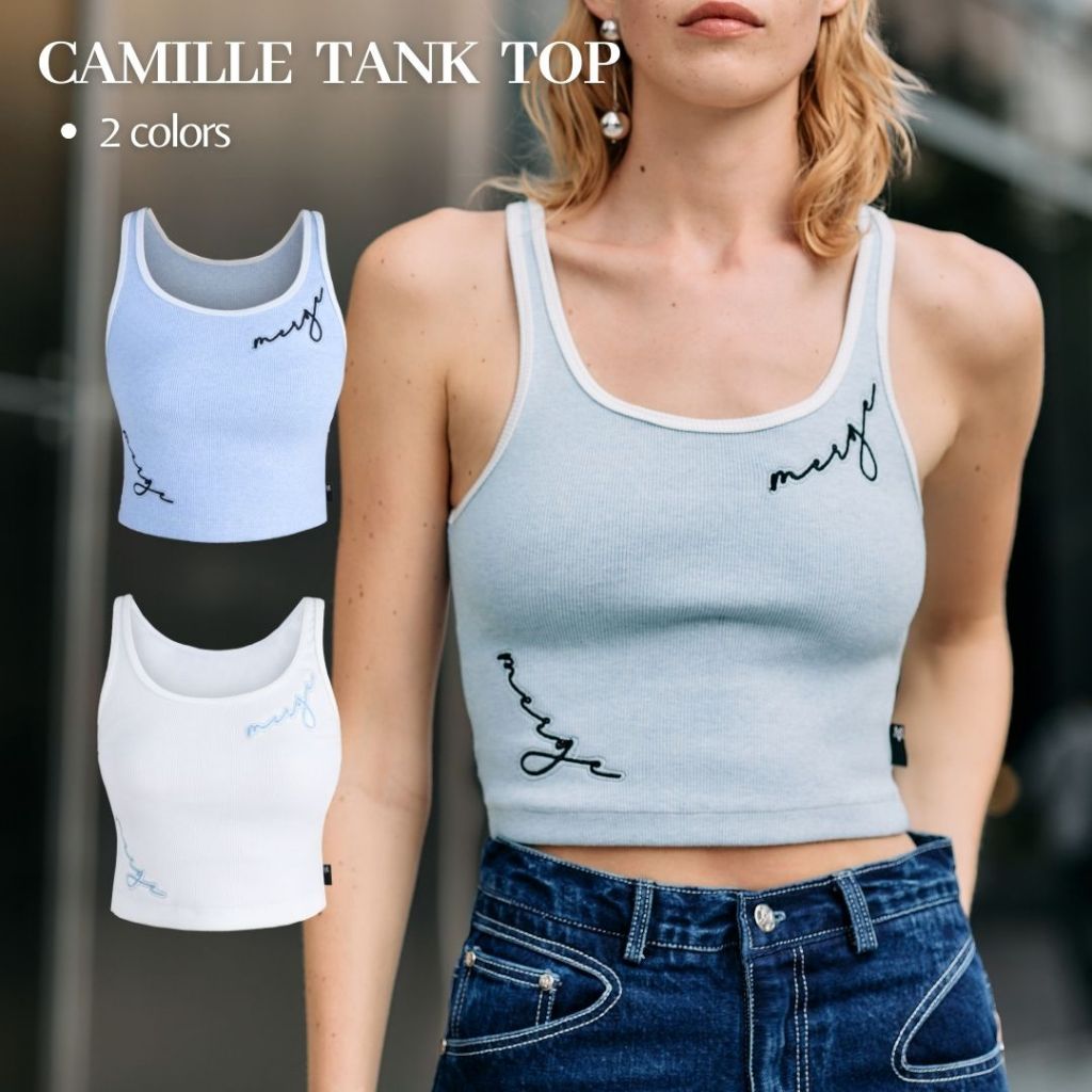 Merge Official - Camille Tank Top 2 Colors (พร้อมส่ง)
