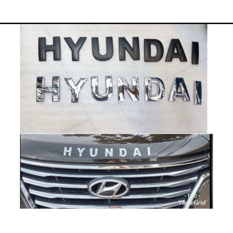 โลโก้ hyundai ติดฝากระโปรง มี2 สี