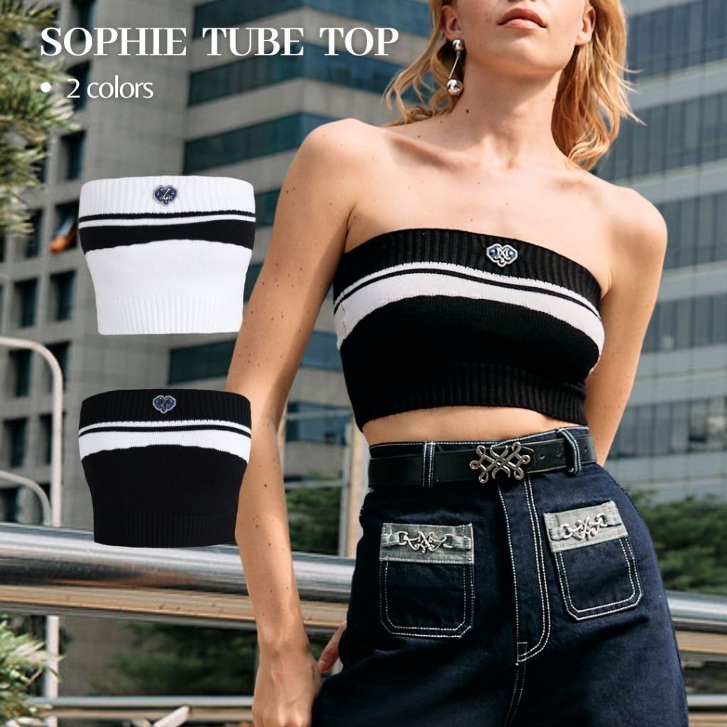 Merge Official - Sophie Tube Top 2 Colors (พร้อมส่ง)