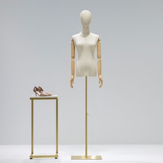 🔥พร้อมส่ง💥หุ่นโชว์ผู้หญิง หุ่นโชว์เสื้อผ้า แขนไม้แท้ มีหัว ฐ…