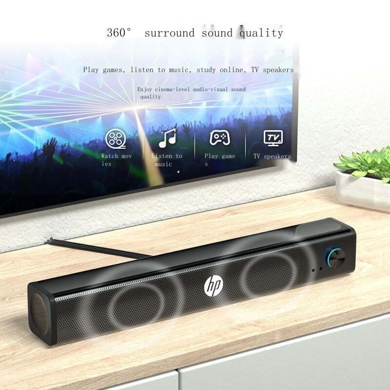 ✧✿✓HP WS10 เสียงคอมพิวเตอร์คุณภาพสูงลำโพงซับวูฟเฟอร์แบบยาวเดสก์ท็อปโน้ตบุ๊กคุณภาพสูงปริมาณมาก