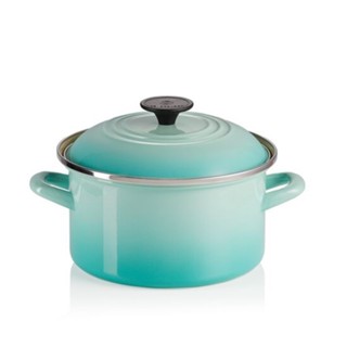 หม้ออินาเมลทรงกลม 20 ซม. สีเขียว 20cm Casserole Cool Mint wi…