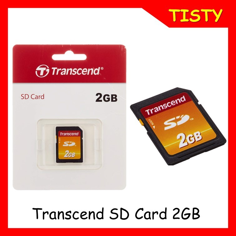 แท้ 100%  Transcend SD Card 2 GB  SD Memory Card การ์ดความจำ