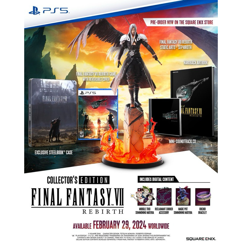 🔥HOT🔥 เกมPS5 | Final Fantasy 7 Rebirth Collector’s Edition