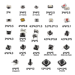 สวิตช์จิ๋ว กดติด ปล่อยดับ Micro Push Button Tactile Switch Reset Mini Leaf Switch SMD diy electronic kit