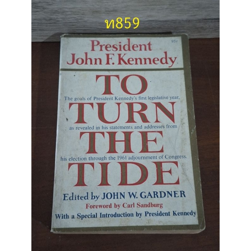 T0 TURN THE TIDE President John F. Kennedy หนังสือภาษาอังกฤษ