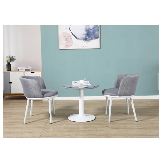 PULITO ชุดโต๊ะกาแฟ พร้อมเก้าอี้ 2 ที่นั่ง รุ่น LS-802 โต๊ะ 59x59x55ซม. เก้าอี้ 53x56x73ซม.