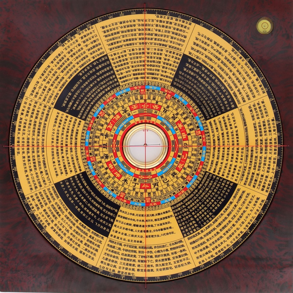 ใหม่ Chongdaotang 9 นิ้ว 14 เรื่องข้าม Yin-Yang เข็มทิศ Golden ล็อค Yuguan Feng Shui เข็มทิศเข็มทิศ 